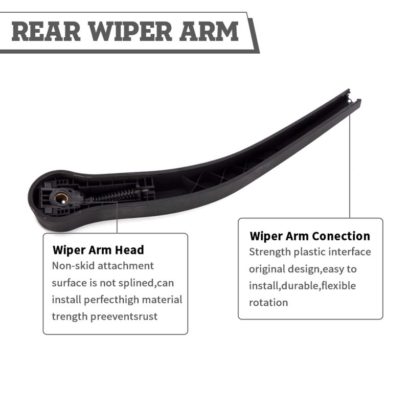 HODEE Rear Wiper Arm Blade Nut Set Replacement for Dodge Durango 2004-2009,Chrysler Aspen 2007-2009, Rear Wiper Cover Accessories Assembly,Wiper Cap Set for Back Windshield Window,HB,OE:5135583AA - Image 4